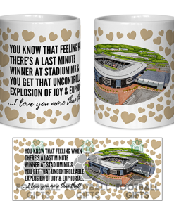 MK Dons Fan Mug I Love you More Than That Love Hearts Mug Cup Valentines Day