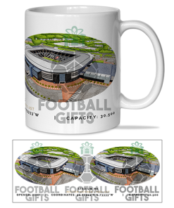 MK Dons Around The Grounds Stadium MK Water Colour Mug Cup