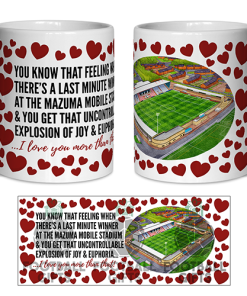 Morecambe Fan Mug I Love you More Than That Love Hearts Mug Cup Valentines Day