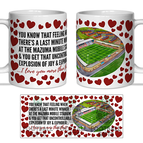 Morecambe Fan Mug I Love you More Than That Love Hearts Mug Cup Valentines Day
