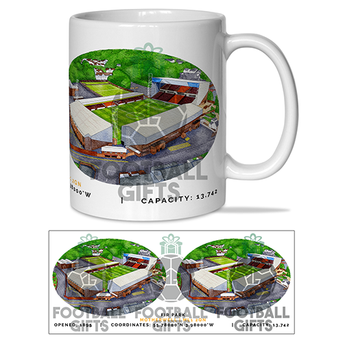 Motherwell Around The Grounds Fir Park Stadium Water Colour Mug Cup