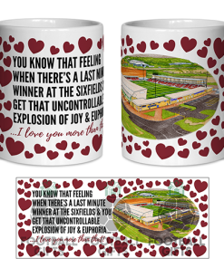 Northampton Town Fan Mug I Love you More Than That Love Hearts Mug Cup Valentines Day