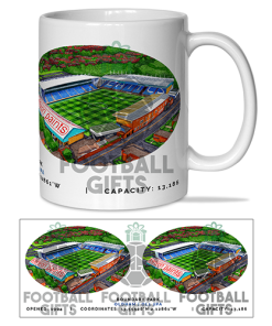 Oldham Athletic Around The Grounds Boundary Park Stadium Water Colour Mug Cup
