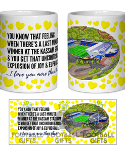 Oxford Utd Fan Mug I Love you More Than That Love Hearts Mug Cup Valentines Day