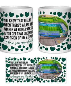 Plymouth Argyle Fan Mug I Love you More Than That Love Hearts Mug Cup Valentines Day