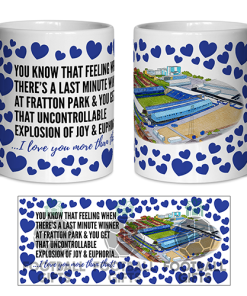 Portsmouth Fan Mug I Love you More Than That Love Hearts Mug Cup Valentines Day