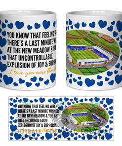 Shrewsbury Town Fan Mug I Love you More Than That Love Hearts Mug Cup Valentines Day