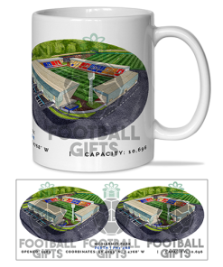 St Johnstone Around The Grounds McDiarmid Park Stadium Water Colour Mug Cup