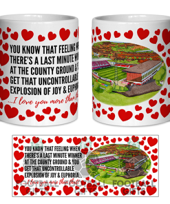 Swindon Town Fan Mug I Love you More Than That Love Hearts Mug Cup Valentines Day