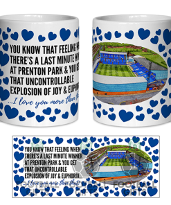 Tranmere Rovers Fan Mug I Love you More Than That Love Hearts Mug Cup Valentines Day