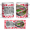 Walsall Fan Mug I Love you More Than That Love Hearts Mug Cup Valentines Day