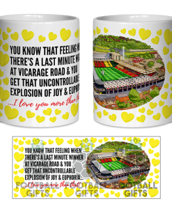 Watford Fan Mug I Love you More Than That Love Hearts Mug Cup Valentines Day
