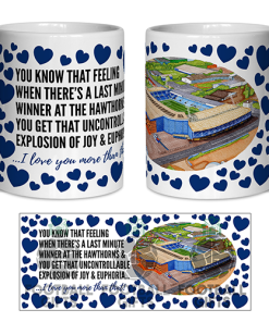 West Brom Fan Mug I Love you More Than That Love Hearts Mug Cup Valentines Day