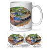 West Brom Around The Grounds The Hawthorns Stadium Water Colour Mug Cup