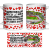 Wrexham Fan Mug I Love you More Than That Love Hearts Mug Cup Valentines Day