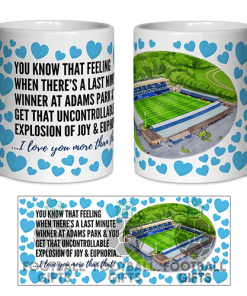 Wycombe Fan Mug I Love you More Than That Love Hearts Mug Cup Valentines Day