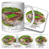 Barnsley Around The Grounds Oakwell Stadium Water Colour Mug & Coaster Set