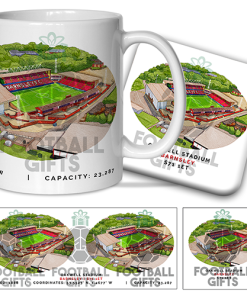 Barnsley Around The Grounds Oakwell Stadium Water Colour Mug & Coaster Set
