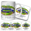 Birmingham City Around The Grounds St Andrews Stadium Water Colour Mug & Coaster Set