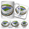 Cardiff Around The Grounds Cardiff City Stadium Water Colour Mug & Coaster Set