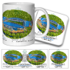 Huddersfield Around The Grounds Kirklees Stadium Water Colour Mug & Coaster Set