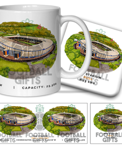 Hull City Around The Grounds MKM Stadium Water Colour Mug & Coaster Set