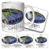 Kilmarnock Around The Grounds BBSP Rugby Park Stadium Water Colour Mug & Coaster Set
