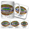 Peterborough Around The Grounds London Road Stadium Water Colour Mug & Coaster Set