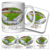 Port Vale Around The Grounds Port Vale Stadium Water Colour Mug & Coaster Set