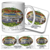 Preston Around The Grounds Deepdale Stadium Water Colour Mug & Coaster Set