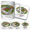 Rotherham United Around The Grounds New York Stadium Water Colour Mug & Coaster Set