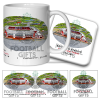 Stoke City Around The Grounds Britannia Stadium Water Colour Mug & Coaster Set