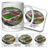Walsall Around The Grounds Bescot Stadium Water Colour Mug & Coaster Set