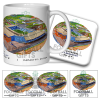 West Brom Around The Grounds The Hawthorns Stadium Water Colour Mug & Coaster Set