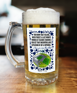 Falkirk Beer Glass I Love you More Than That Love Hearts Beer Glass