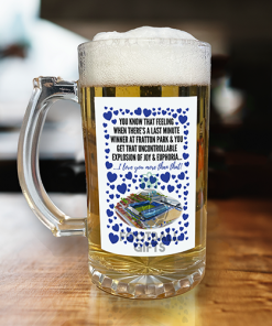 Portsmouth Beer Glass I Love you More Than That Love Hearts Beer Glass