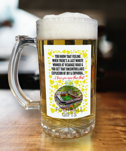 Watford Beer Glass I Love you More Than That Love Hearts Beer Glass