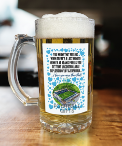 Wycombe Beer Glass I Love you More Than That Love Hearts Beer Glass