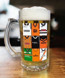 Dundee United Retro Shirt Montage Beer Glass Classic Kits