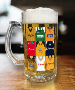 Newport County Retro Shirt Montage Beer Glass Classic Kits
