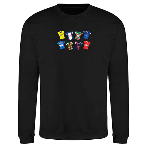 Carlisle Utd Retro Kits Jumper Black Classic Kits - Image 2