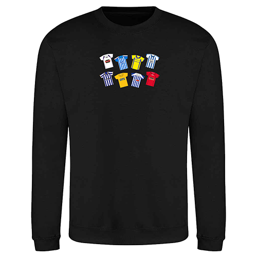 Kilmarnock Retro Kits Jumper Black Classic Kits - Image 2