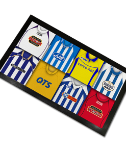 Kilmarnock Classic Shirts Retro Home & Away Shirts Kit Montage Bar Runner