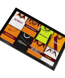 Motherwell Classic Shirts Retro Home & Away Shirts Kit Montage Bar Runner