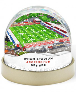 Accrington Stanley Around The Grounds Wham Stadium Water Colour Snow Globe