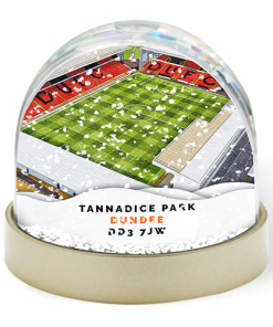 Dundee United Around The Grounds Tannadice Park Stadium Water Colour Snow Globe
