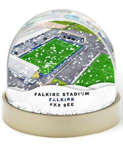 Falkirk Around The Grounds Falkirk Stadium Water Colour Snow Globe