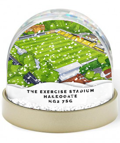Harrogate Town Around The Grounds The Exercise Stadium Water Colour Snow Globe