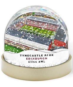 Hearts Around The Grounds Tynecastle Park Water Colour Snow Globe