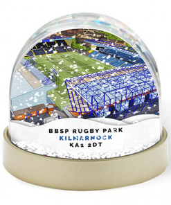 Kilmarnock Around The Grounds BBSP Rugby Park Water Colour Snow Globe